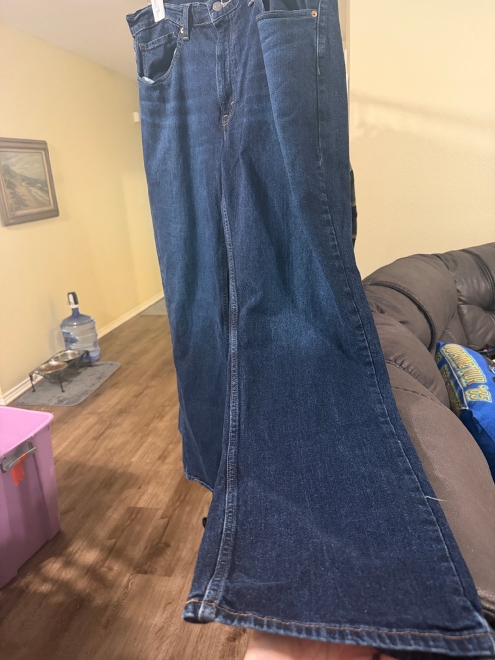 Levi's Men's Dark Blue Bootcut Jeans - Picture 4 of 7